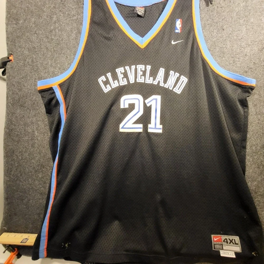 Cleveland Cavaliers Nike Darius Miles 21 Jersey Mens 4XL Black NBA Basketball